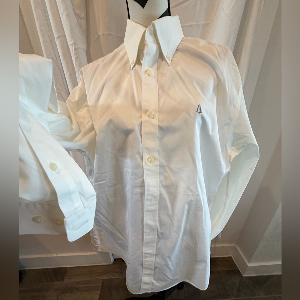 Nordstrom Classic White Dress Shirt Sz L